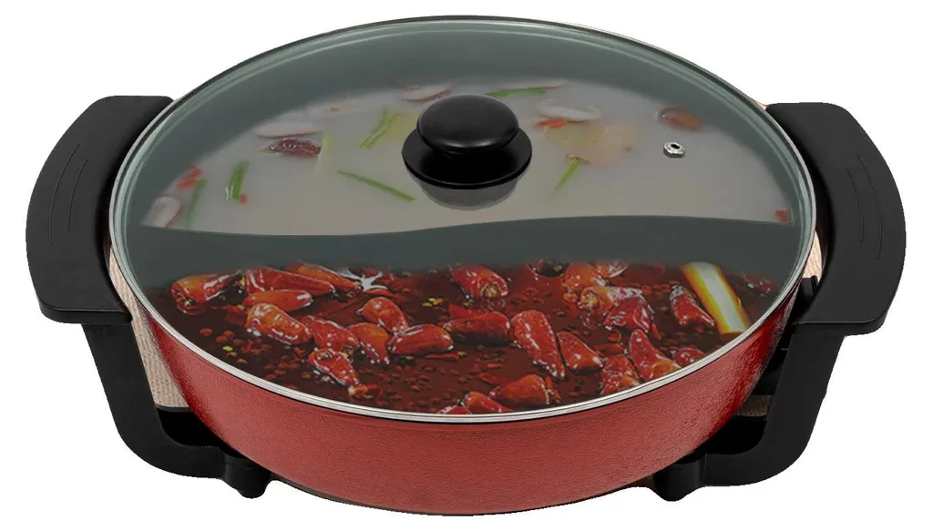 Marmite électrique 6L 1360W 220V - Cuisson rapide avec 5 niveaux de chauffe