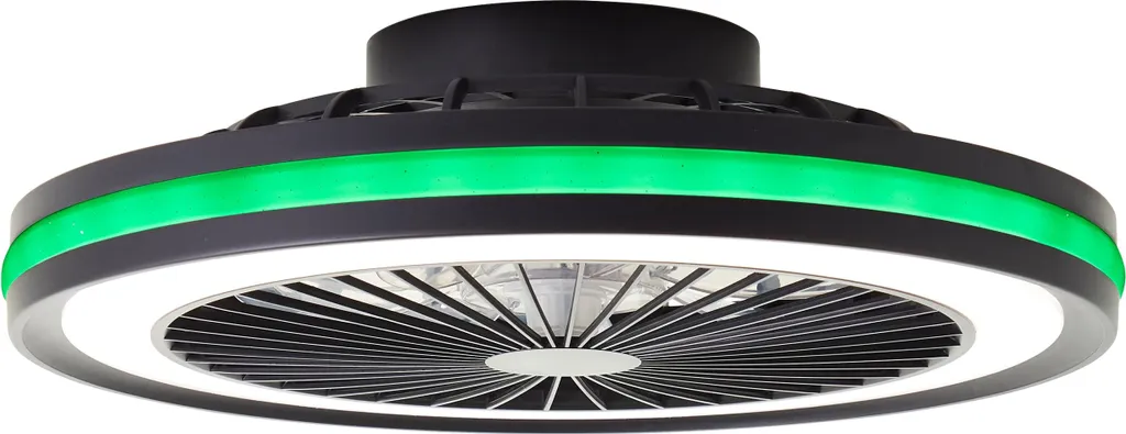 Luminaire ventilateur Palmero LED 40W silencieux et puissant 46,5 cm