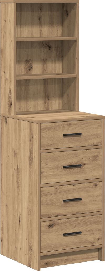 2025 Moderne Highboard Artisan Eiche 40x41x135 cm Holzwerkstoff - Anrichte Kommoden Hommie41040