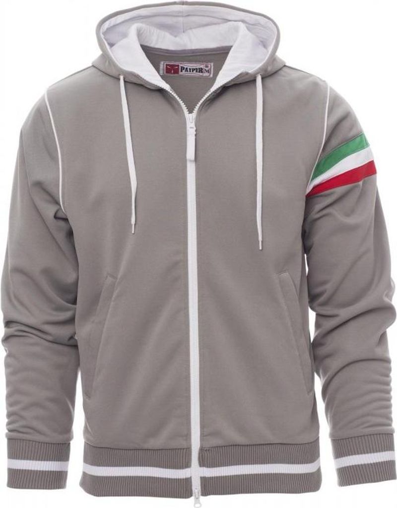 Herren Sweatjacke "NEVADA" - Payper Grau/Weiss S