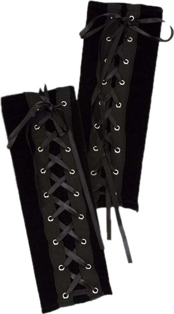 Armstulpen Schwarz Pirat Hexe Halloween Karneval Fasching Produktbild 