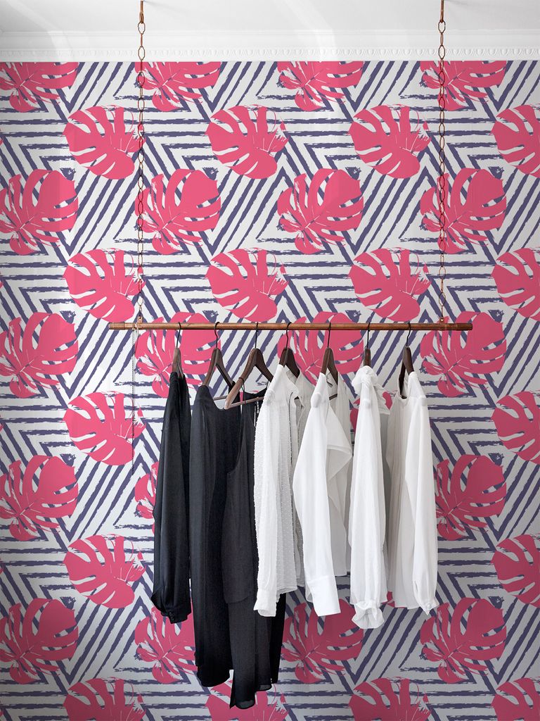 Coloray Fototapete 208x146 cm Latextapete Magicstick - Utensil verlässt Dreiecke-Attraktionen