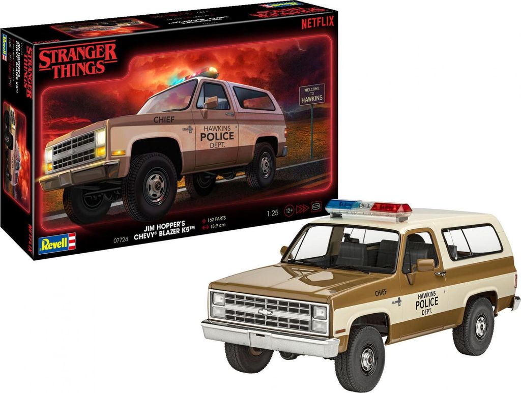 Revell "Stranger Things" Jim Hopper´s Chevy® Blazer K5™ Immagine del prodotto 