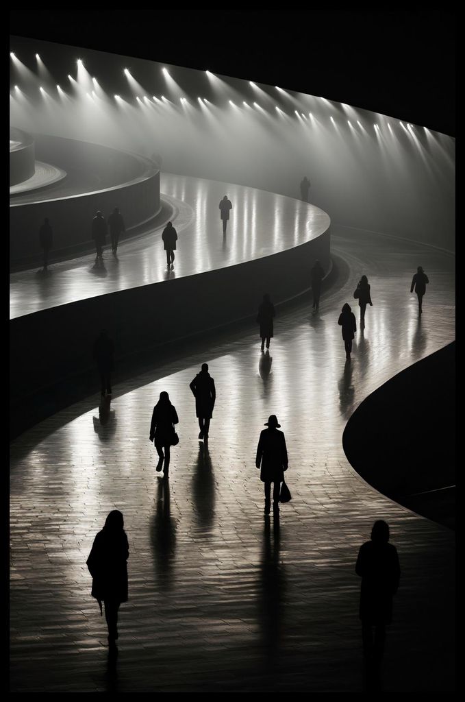 Plakat 53x81cm Strahlen im Schatten