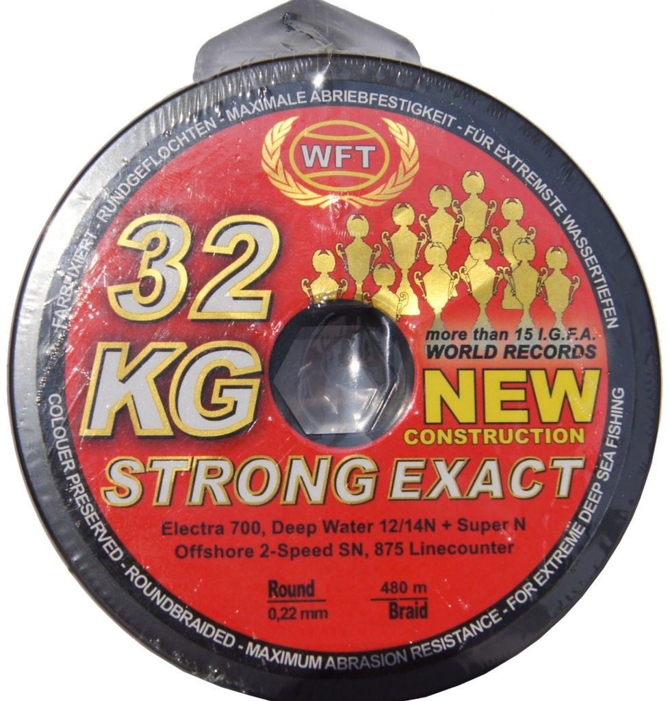 WFT KG STRONG EXACT geflochtene Schnur 480m 0,22mm 32kg, Produktbild 