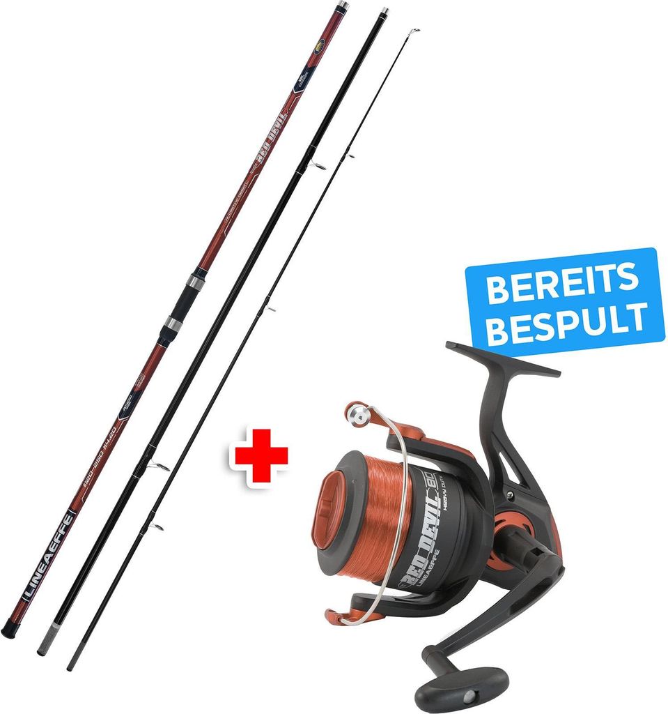 Lineaeffe Combo Brandungsset Red Devil Brandungsrute 4,20m Produktbild 