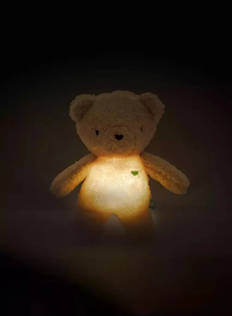 Solution Sommeil Bébé Nounours Beige Szumisie avec Capteur de Bruit
