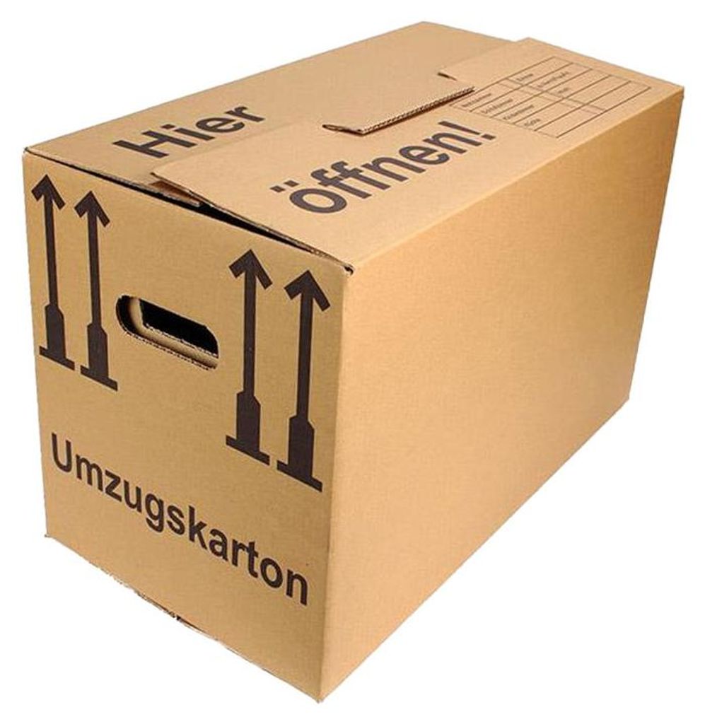 10 Umzugskartons, 600 x 330 x 340 mm, 2-wellig, Hansepack24 Produktbild 