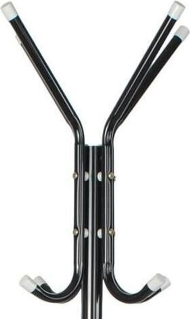 Kleiderbügel, 12 Haken, schwarz und weiß, 175 cm, Isotrade Produktbild 5
