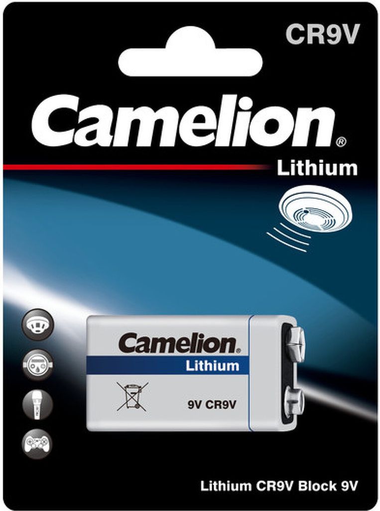 Camelion 10 Jahres Batterie für Rauchmelder Lithium CR9V