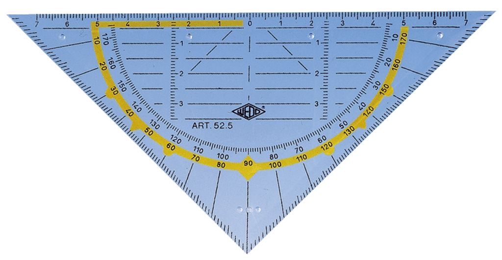 Geometrický trojuholník WEDO štandard bez rukoväte s Obrázok produktu 