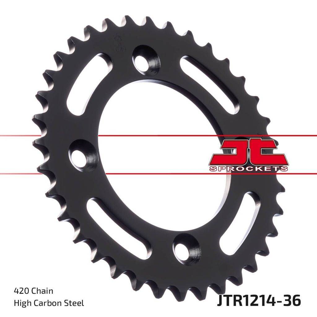JTSPROCKETS Kettenrad JTR1214.36 Hinten Kohlenstoffstahl für HONDA CRF70 F(04-12) XR70 (97-03)