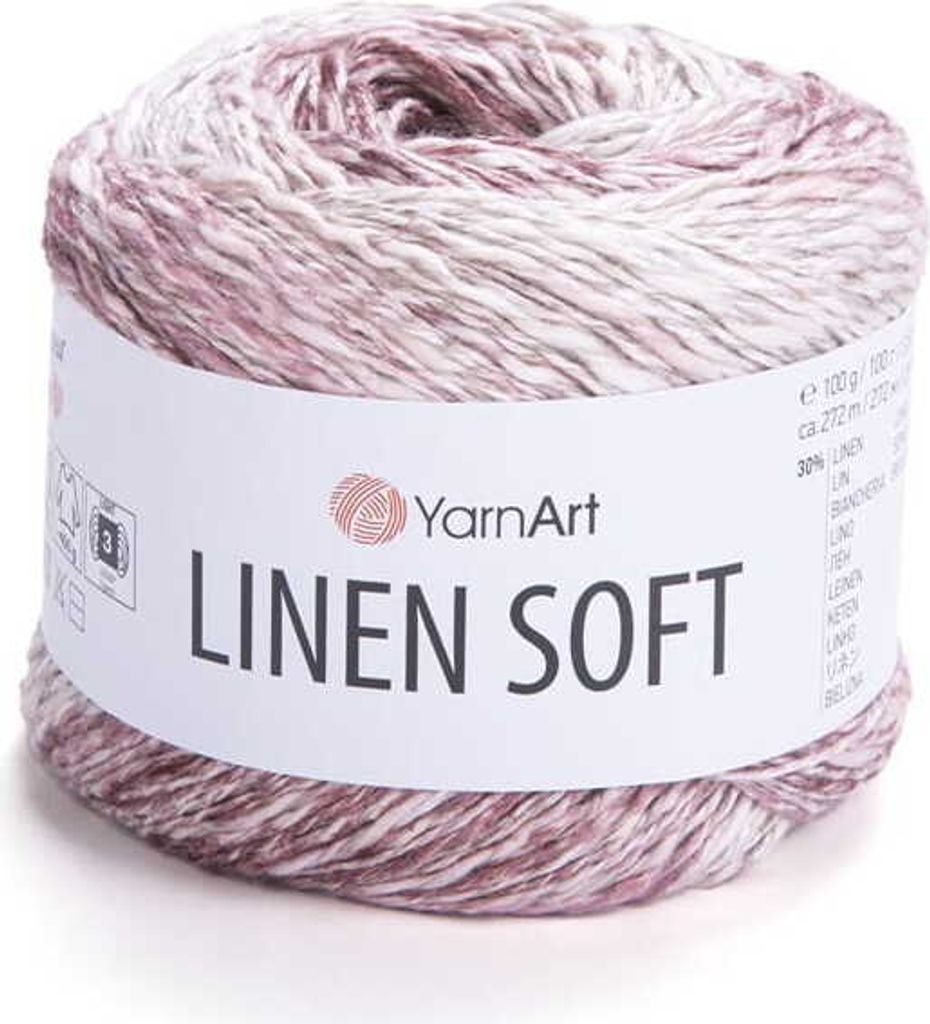 YarnArt Linen Soft 100g Garn / Len, Viskose, Baumwolle / Produktbild 