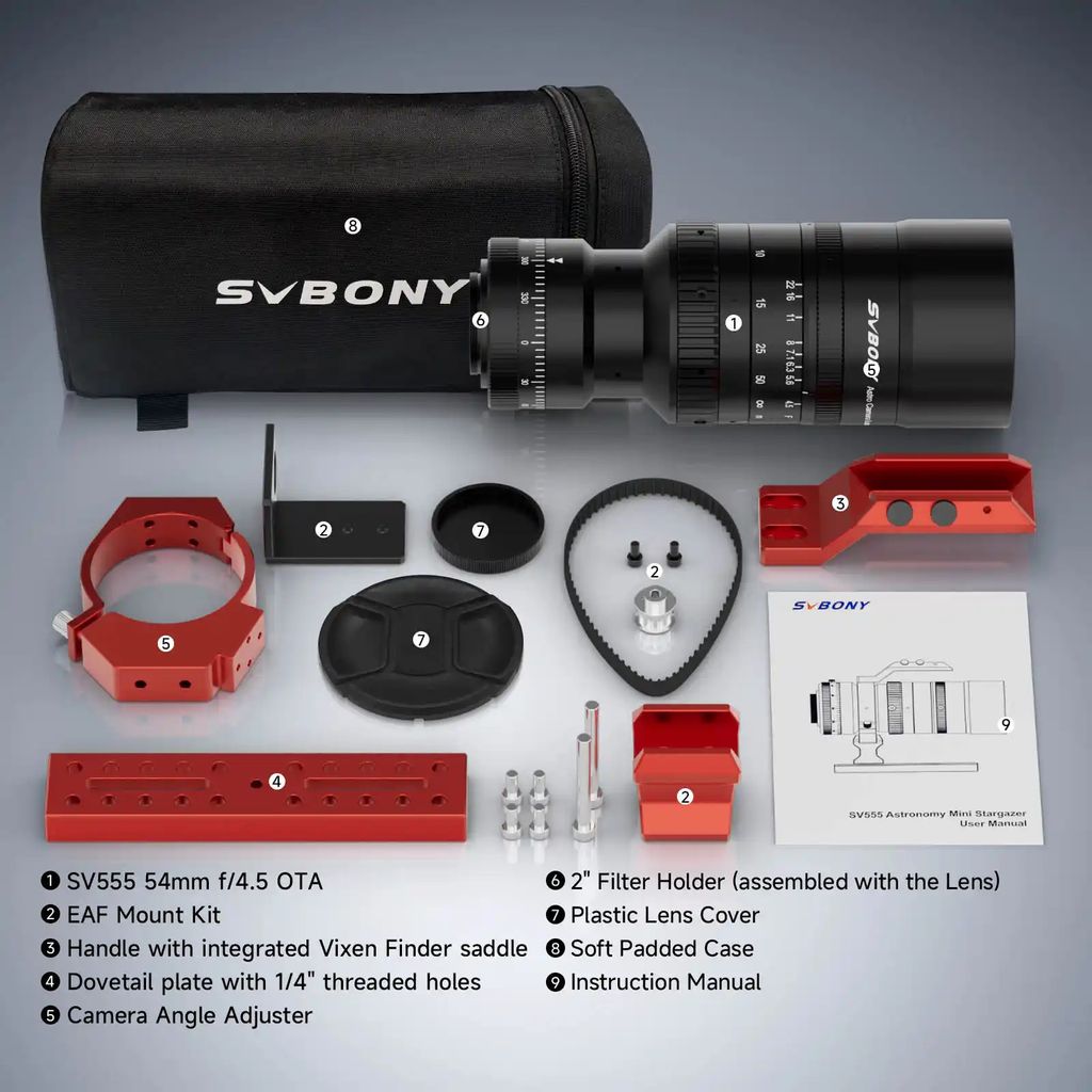 SV555 Astrofotografický dalekohled APO 243mm f/4,5 s Obrázek produktu 8