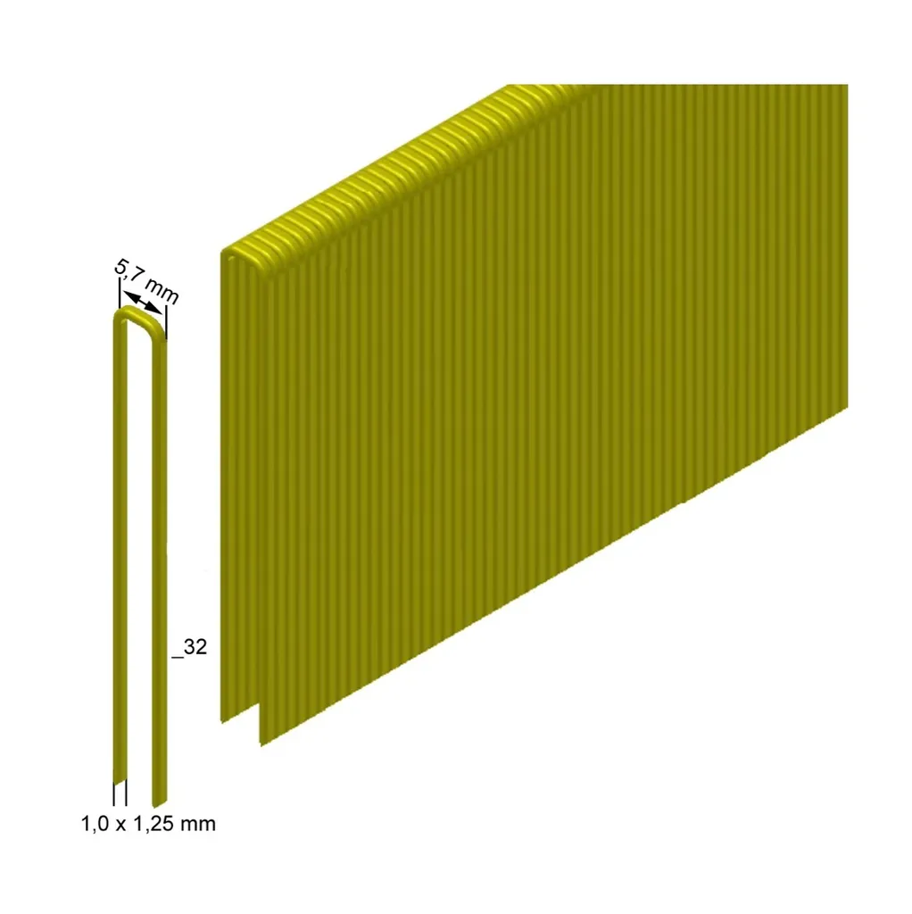 Prebena Graffette 25mm Tipo E E32CNKHA - 4600 Pezzi per Fai da Te - 3
