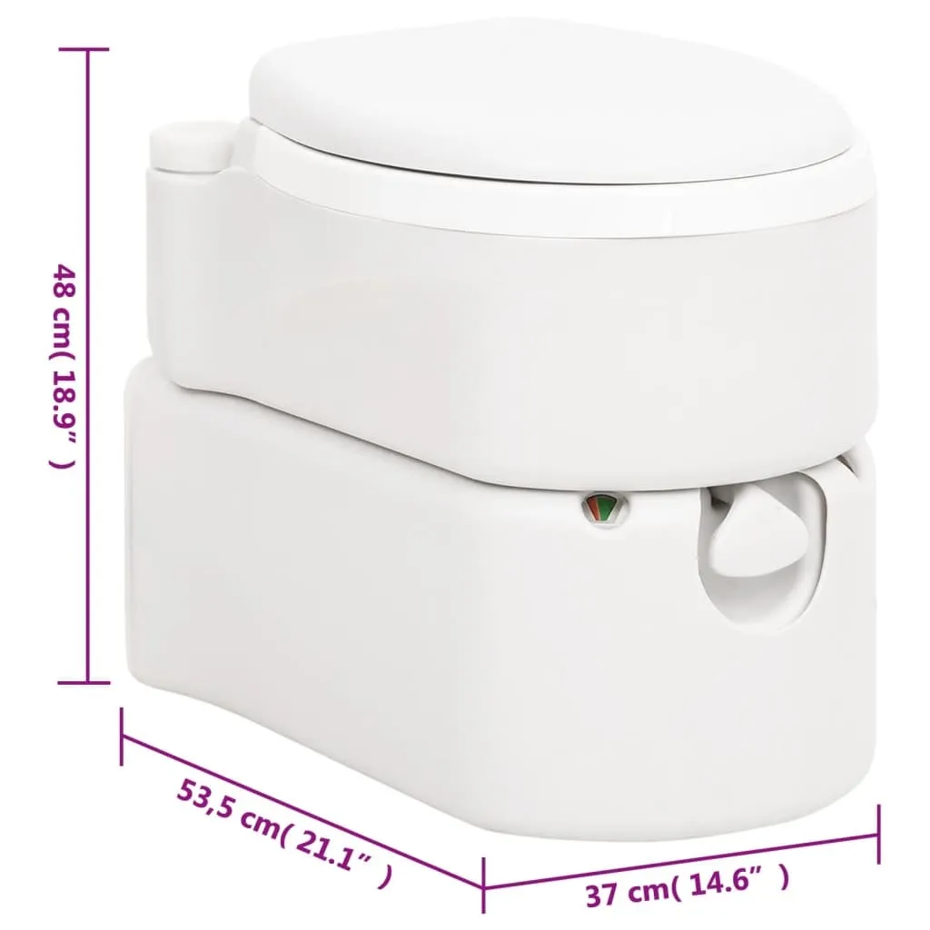 WC Camping 24+17 L avec Réservoirs HDPE Robuste et Design Compact - 13