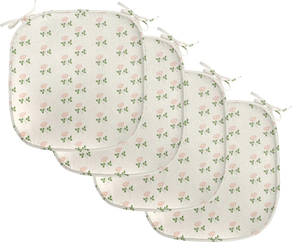 HARBOREST Set Di 4 Cuscini Per Sedie Da Esterno - Cuscini Per Sedie Da Esterno Cuscini Per Sedie Da Esterno Impermeabili Con Angoli Quadrati Per Mobili Da Giardino Cuscini~p115679697