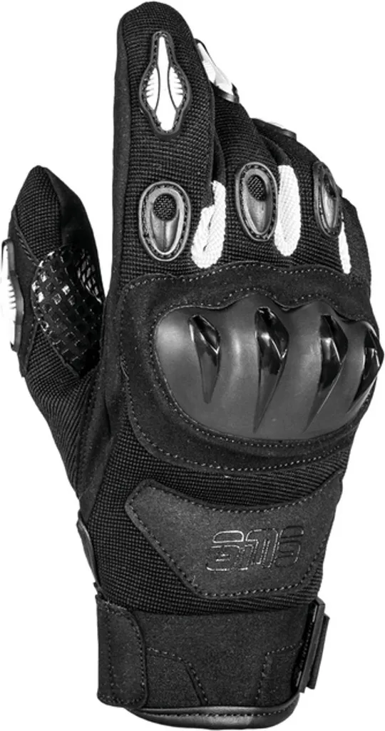 Gants GMS Tigre 3XL Noir-Blanc avec Protections Coquées Renforcées