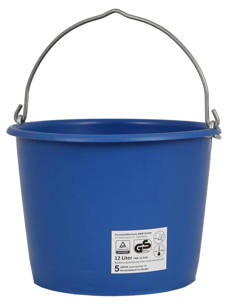 Baueimer Inhalt 12l schwer kranbar blau Produktbild 