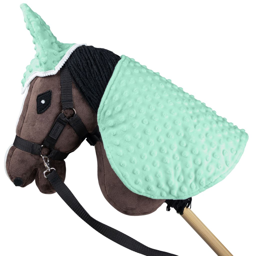 Derka en oorwarmers Skippi voor hobbypaarden - Mintgroen Productafbeelding 
