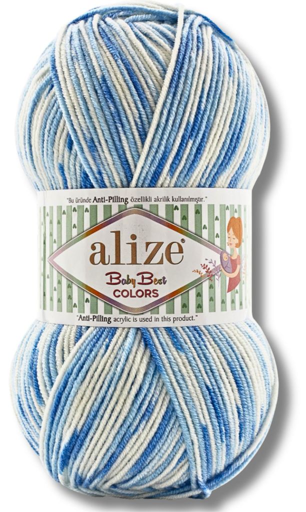 Alize 1x 100g Baby Best Colors – włóczka z efektownym Zdjęcie produktu 