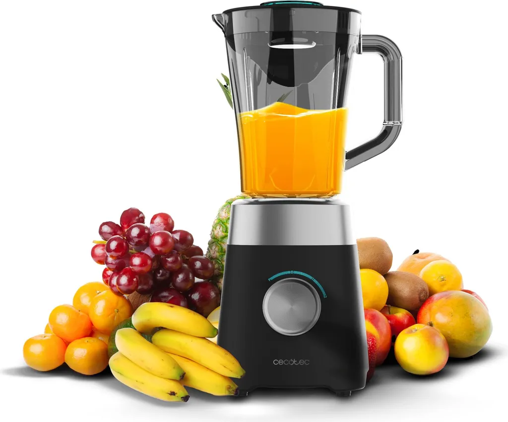 Cecotec Power Black Titanium 1300 MAX 1,5 L Frullatore da tavolo 1300 W Nero, Grigio