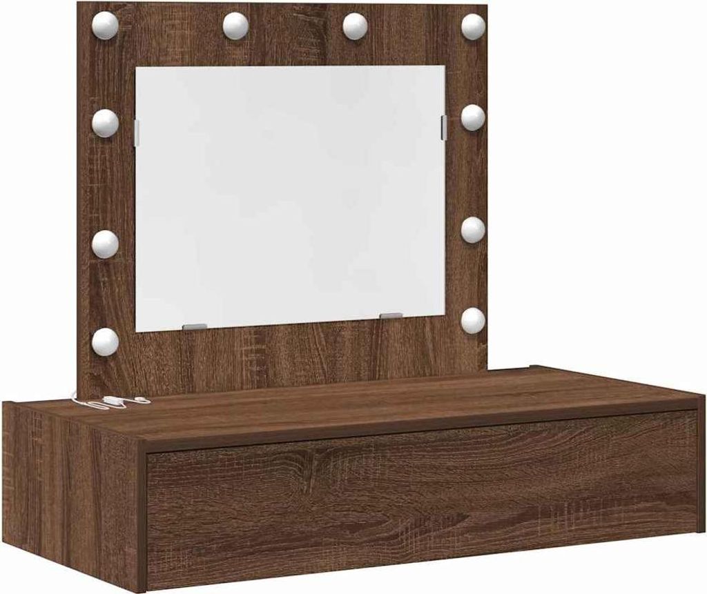 vidaXL Schminktisch mit Schubladen Braun 83 x 40 x 70 cm Holzwerkstoff