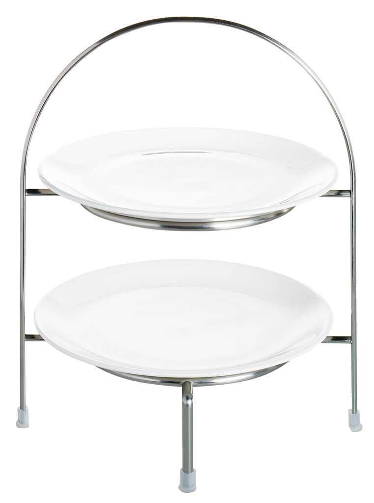 Etagere 2-stufig für Durchmesser 21 cm Dessertteller Höhe Produktbild 