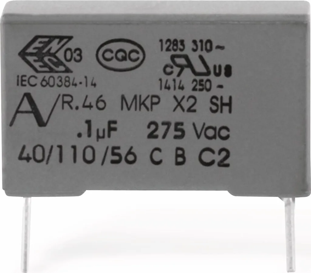 Condensatore KEMET 100nF 275V X2 - Ricambio Originale per Filtri RFI