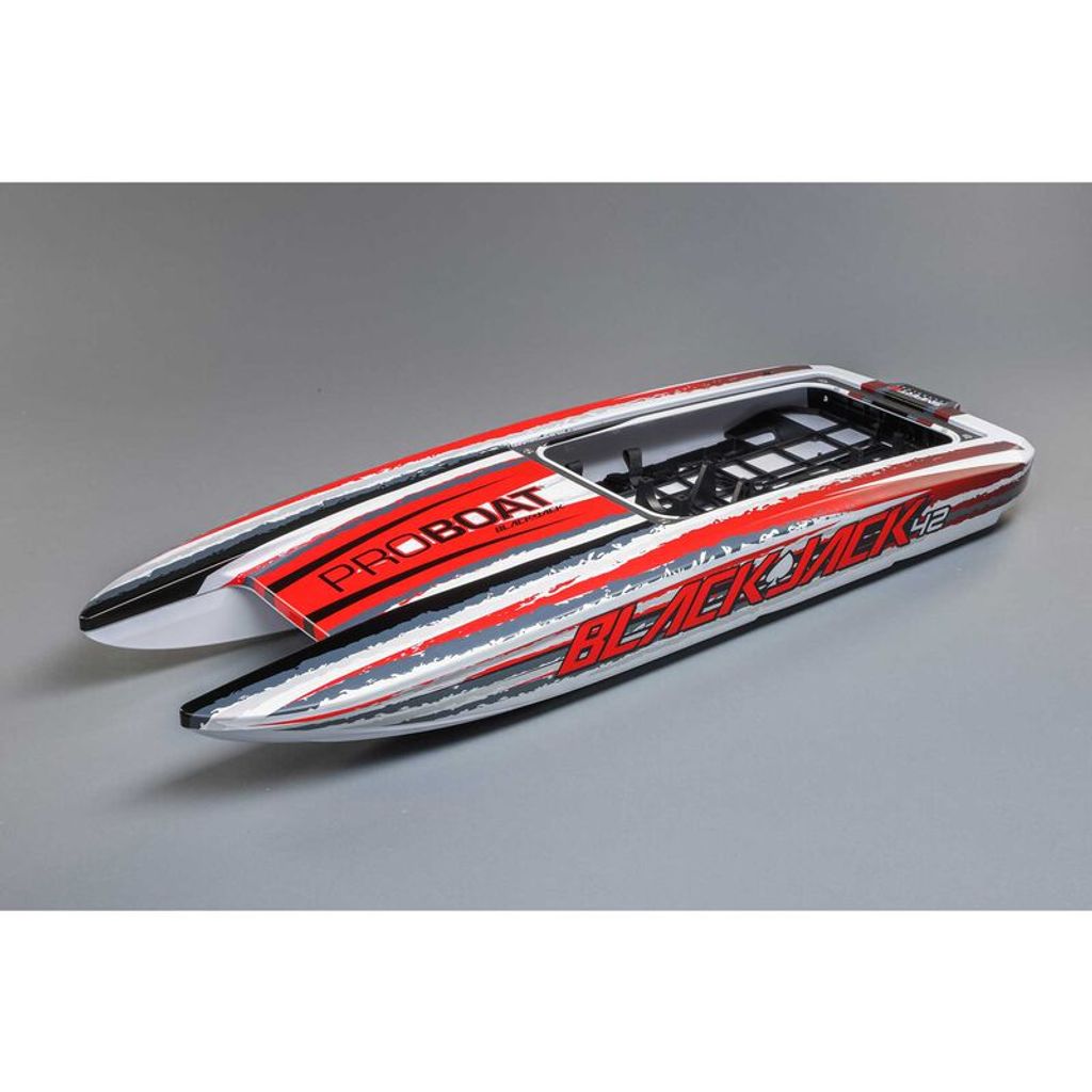 Proboat Hull with Inserts, White: 42-inch Blackjack Produktbild 