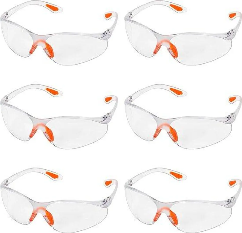 Lunettes de sécurité transparentes - Confort Nasal et Temporal - Anti-rayures