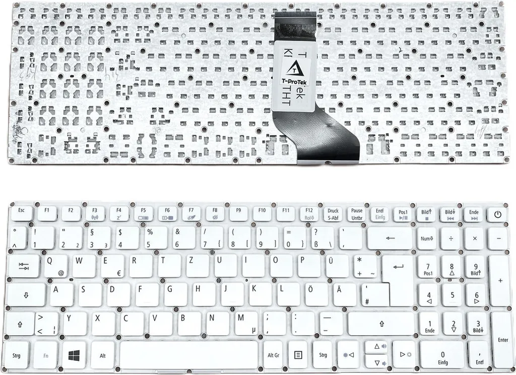 Clavier Acer Aspire E5-574-525M Blanc AZERTY - Frappe Douce et Durable