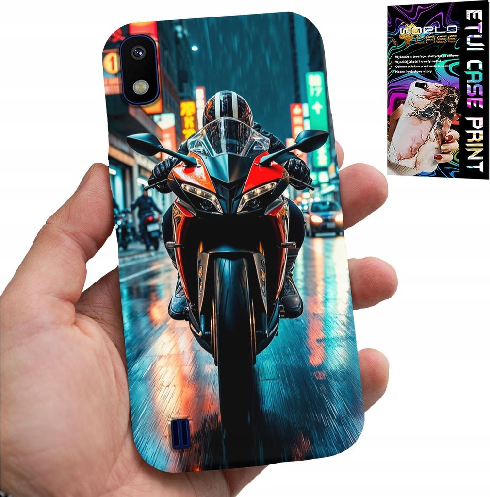 Etui Für Samsung A10 - Motorrad, Motorräder Einrad Designs + Glas