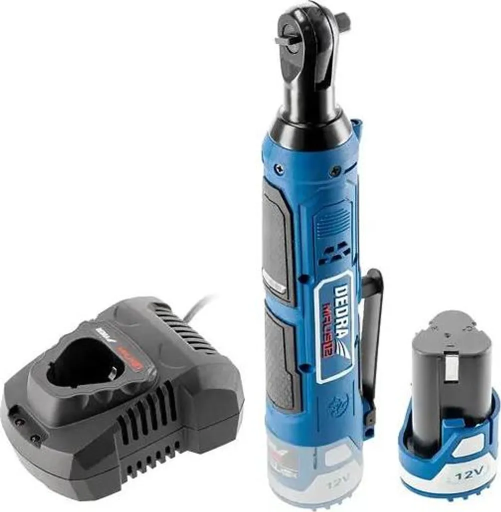 Clé à cliquet d'angle DEDRA DED7310T11 sans fil 12V 2Ah 3/8 pouce 45 Nm