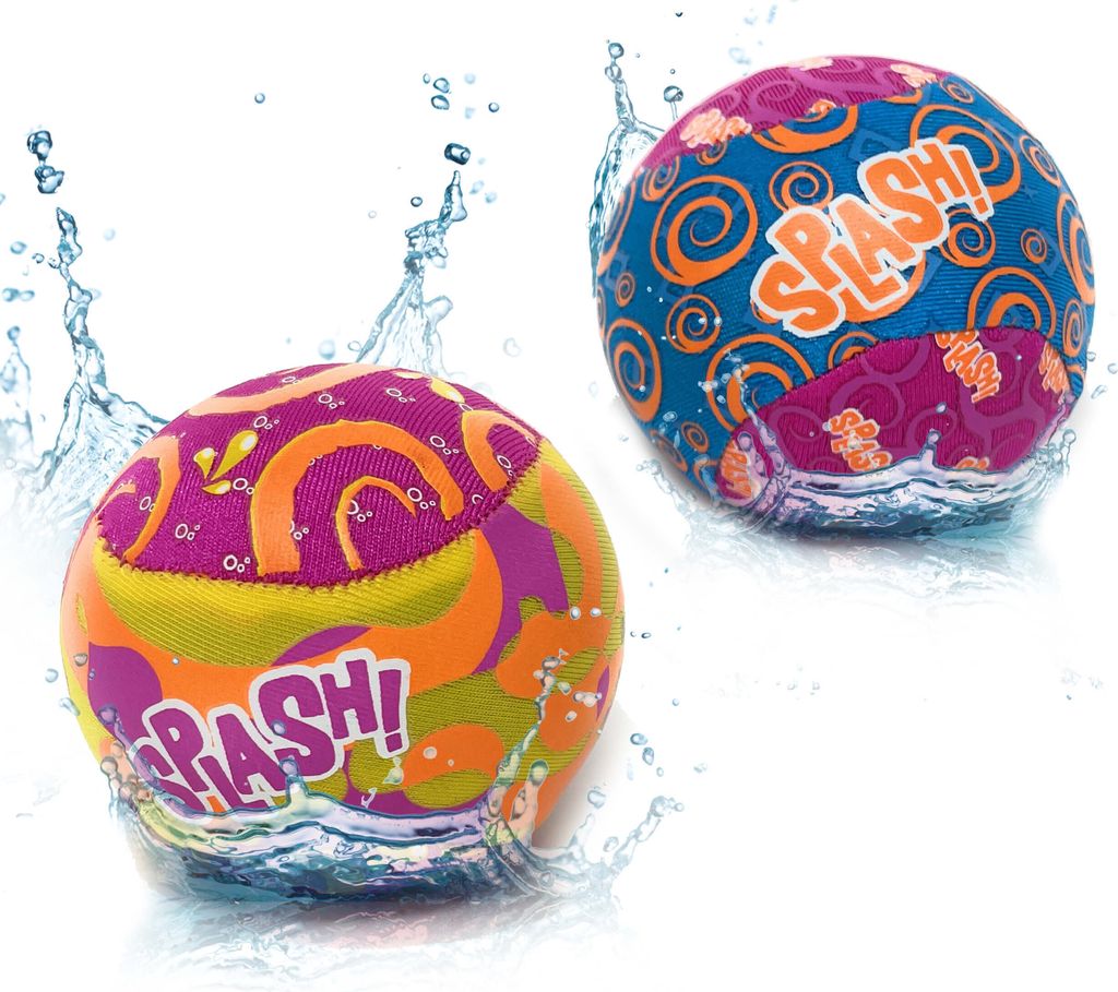 Wasserbälle Sprungball Bouncing Ball - 2 Stück im Set für Kinder und Erwachsene | Extreme Wasser Badespaß für Pool und Meer | 2x Kleiner Stran...