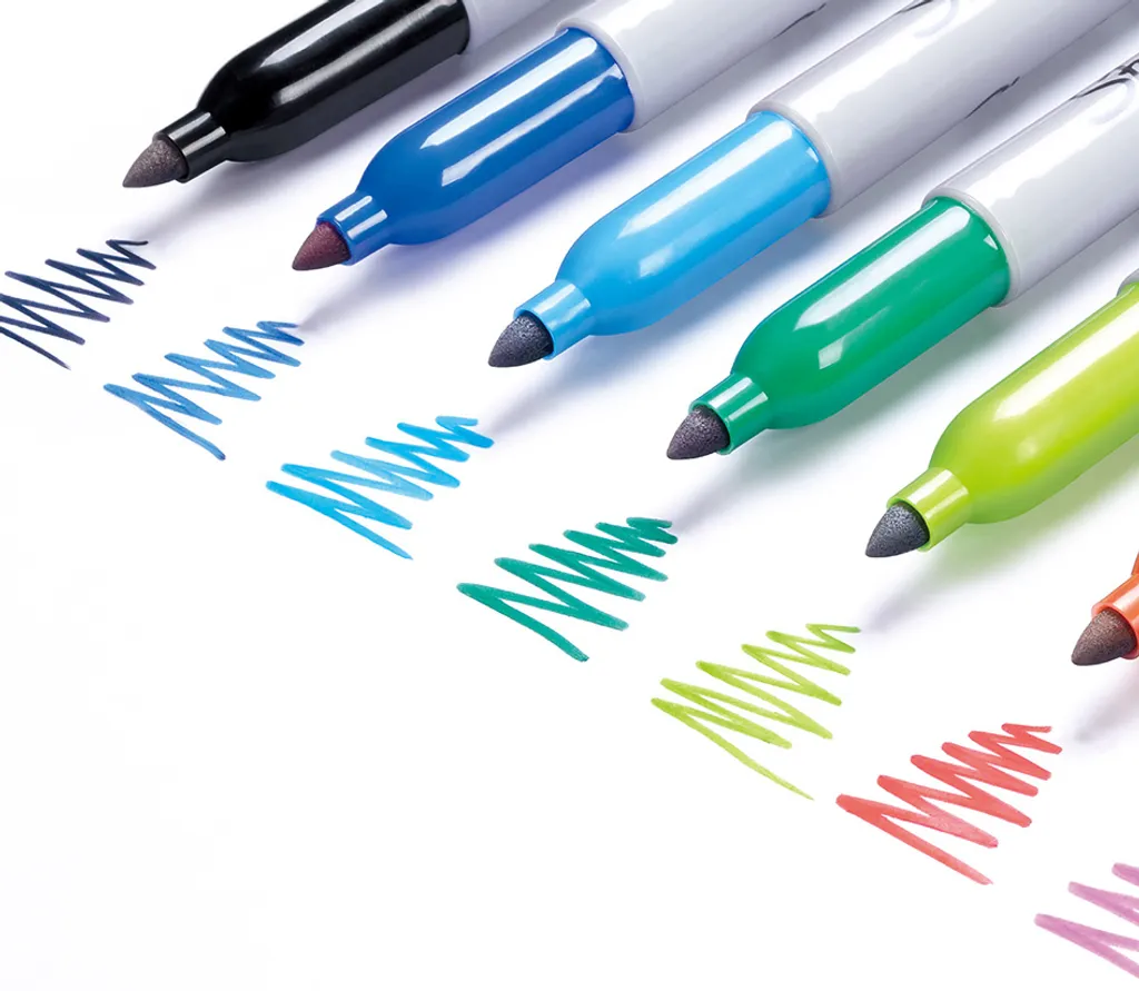 Sharpie Boîte 30 Marqueurs Doubles Pointes 0,9mm et 0,5mm Indélébiles