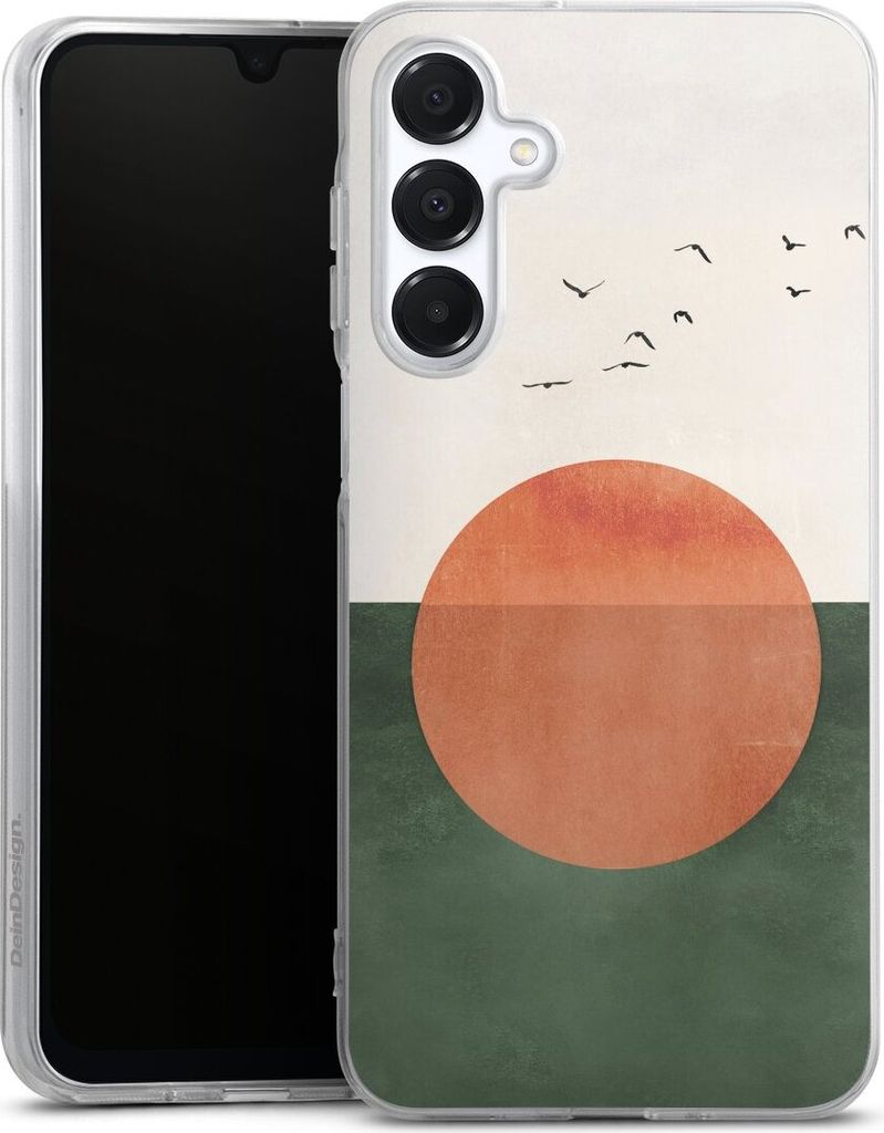 DeinDesign Handyhülle für Samsung Galaxy A16 5G Silikon Hülle Case Smartphone Schutzhülle Sonnenschein Sonnenuntergang Vogel