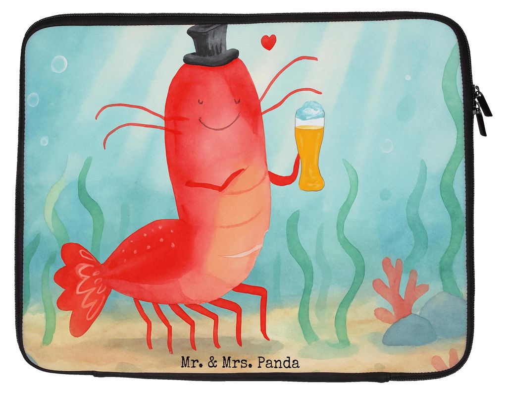 Mr. & Mrs. Panda Laptop Tasche Hummer Weizen Design 27 x 36 cm - Weiß - Geschenk, Hülle, Notebook, Laptoptasche, Kneipe, Kochen, Gasthaus, Sleeve...