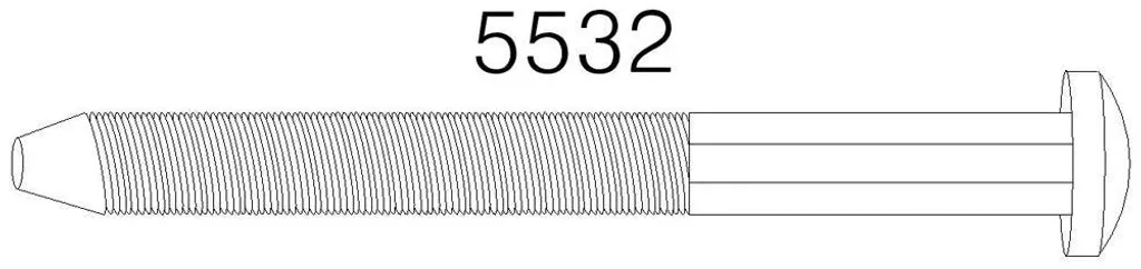 Vis M8 robuste avec extension 7 cm pour un ajustement précis de l'Eco
