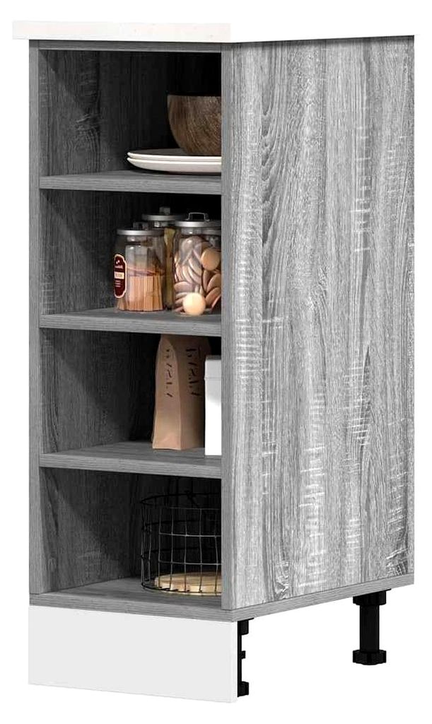Unterschrank Riga Grau Sonoma 30x44,5x81,5 cm Holzwerkstoff