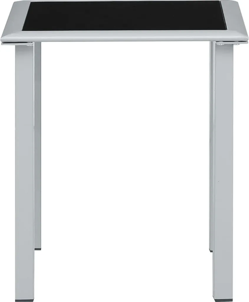 Tavolo Outdoor Acciaio Verniciato e Vetro Temperato 41x41x45