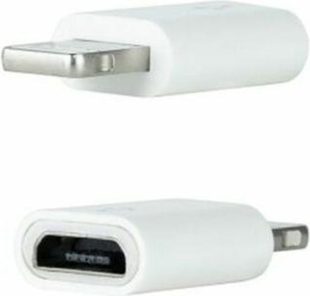 NANOCABLE 10.10.4100 - Lightning auf Micro USB Adapter, Lightning/Stecker - Micro B/Buchse, Weiß