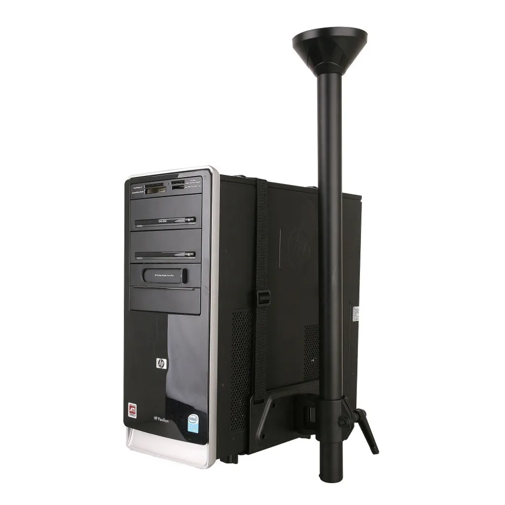 Support de PC fixe pour bureau Techly ICA-CS 63 réglable en acier noir - 4