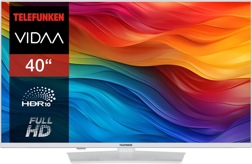 Telefunken Fernseher 40 Zoll Smart TV VIDAA XF40VP750M-W Produktbild 