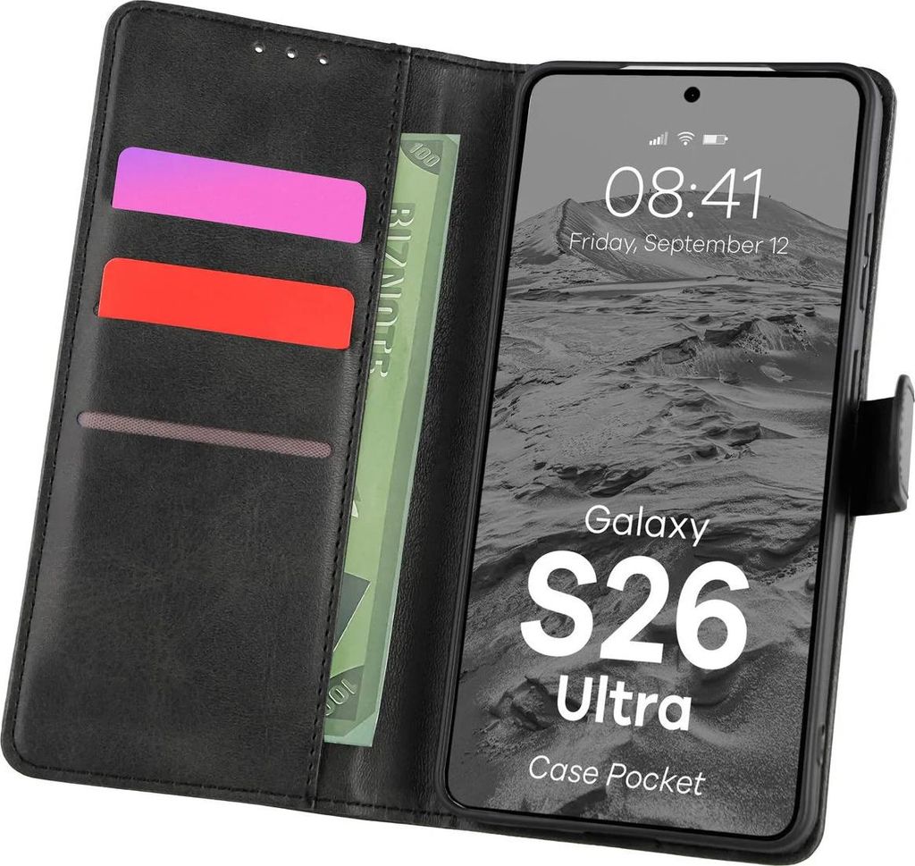 Handyhülle mit Klappe für Galaxy S26 Ultra, Bizon Case Produktbild 