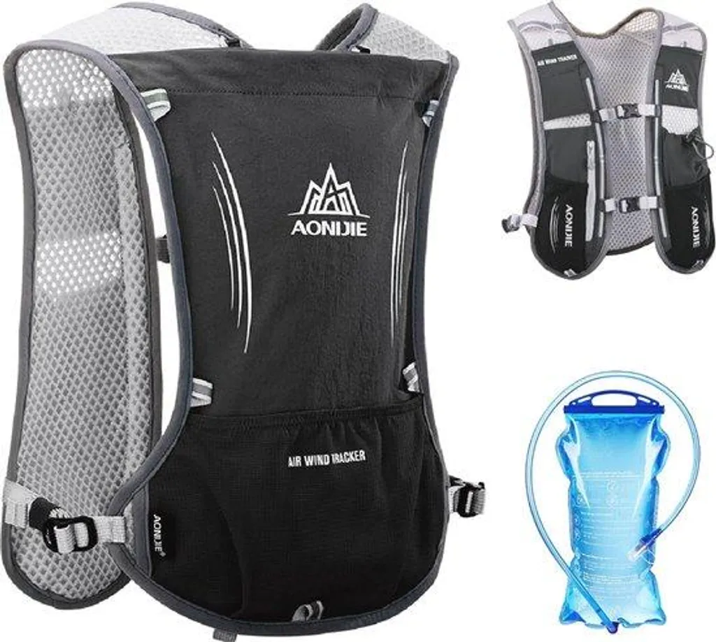 Gilet d'hydratation de 5 litres - Sac à dos de trail running ajustable