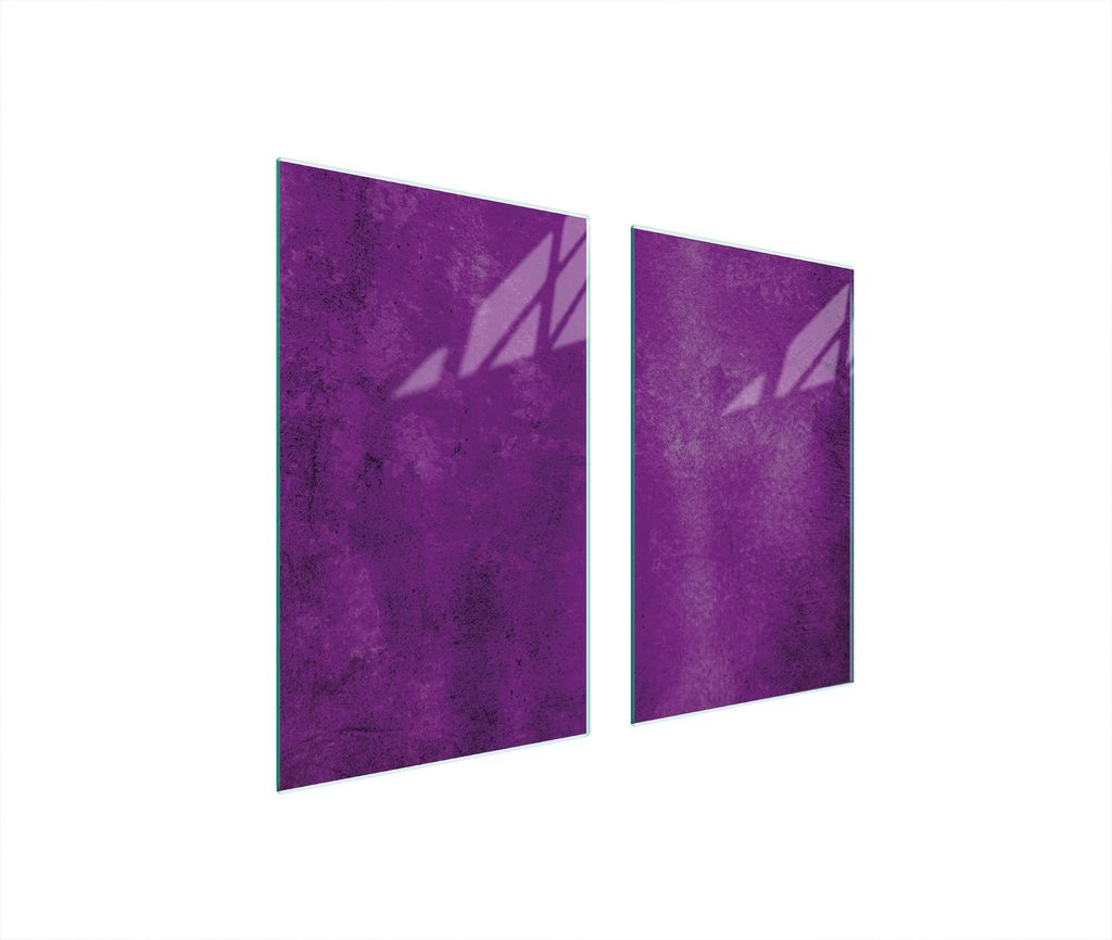 Glasschutzplatte Für Herd 75X52 Lila
