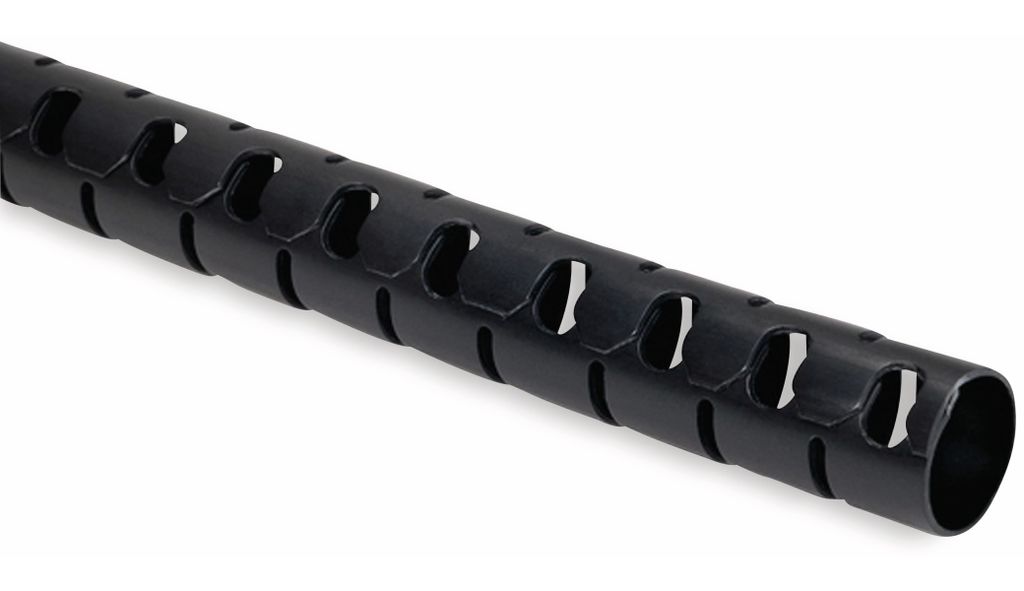 HELLERMANNTYTON Spiralschläuche und Kabelbündelschläuche, 161-64204, 16mm PP Schwarz 2m = 1 Pak