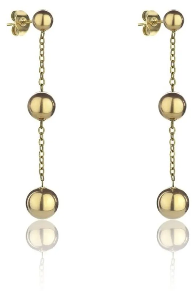 Boucles d'oreilles or doré Alison pour mariage, soirée et quotidien