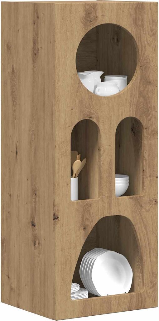 Cloris Designermöbel Sideboard Artisan-Eiche 40 x 35 x 100,5cm Holzwerkstoff - 2026Neu205421 - Kommoden